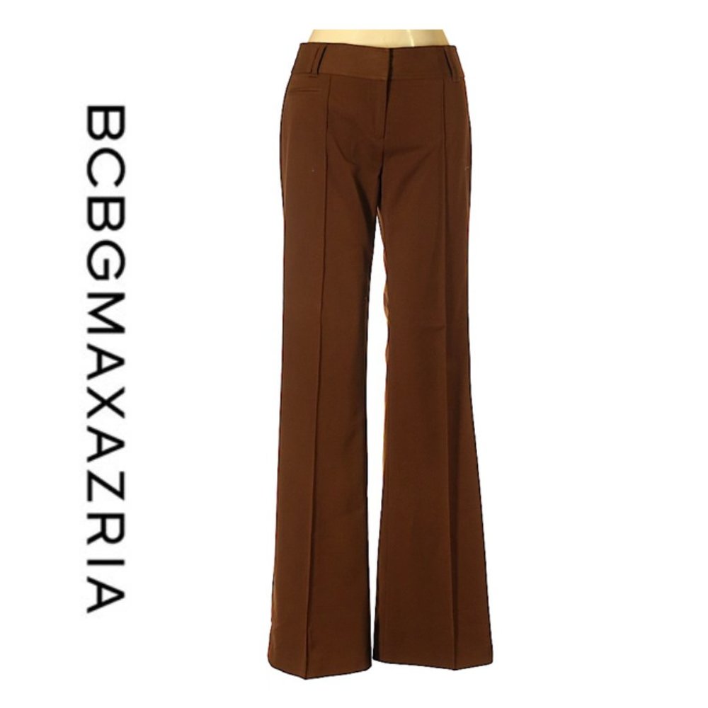 NWT Brown BCBGMAXAZRIA Trouser Slacks - 6
